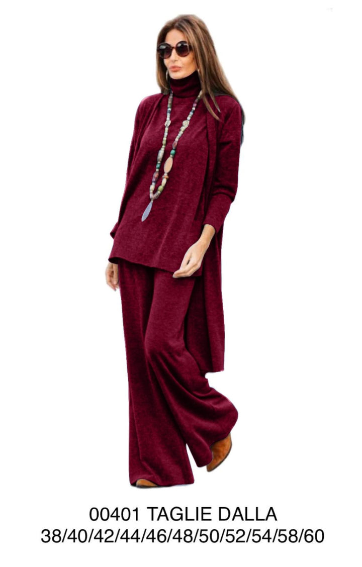Completo Cardigan, Maglia & Pantalone "Diana"