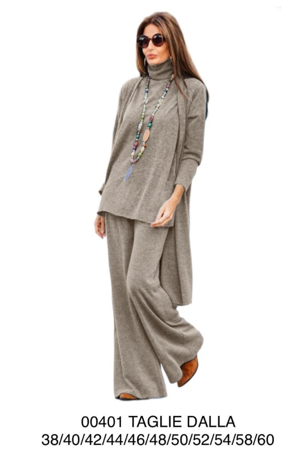 Completo Cardigan, Maglia & Pantalone "Diana"