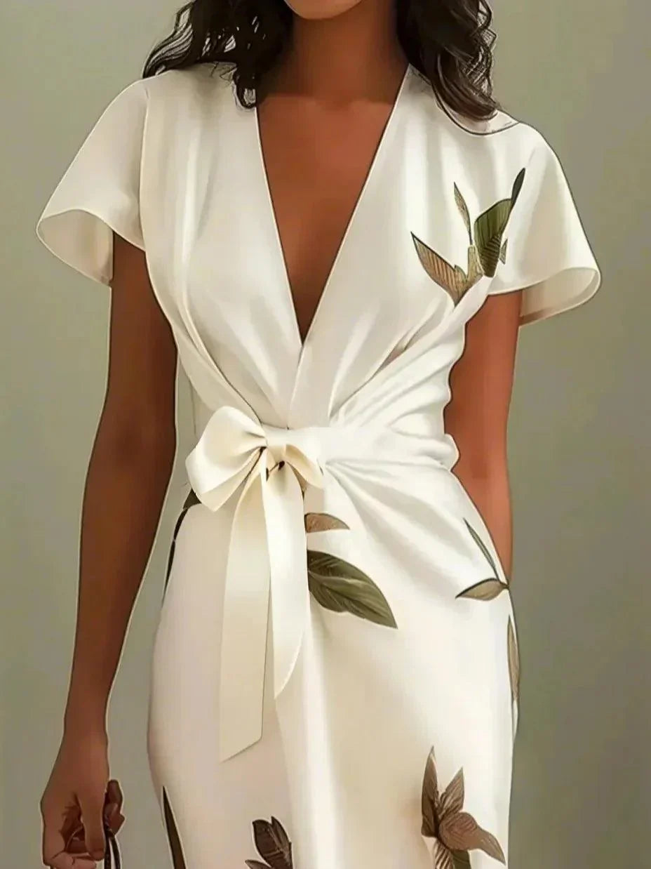 Elin™ - Robe portefeuille élégante avec motif floral