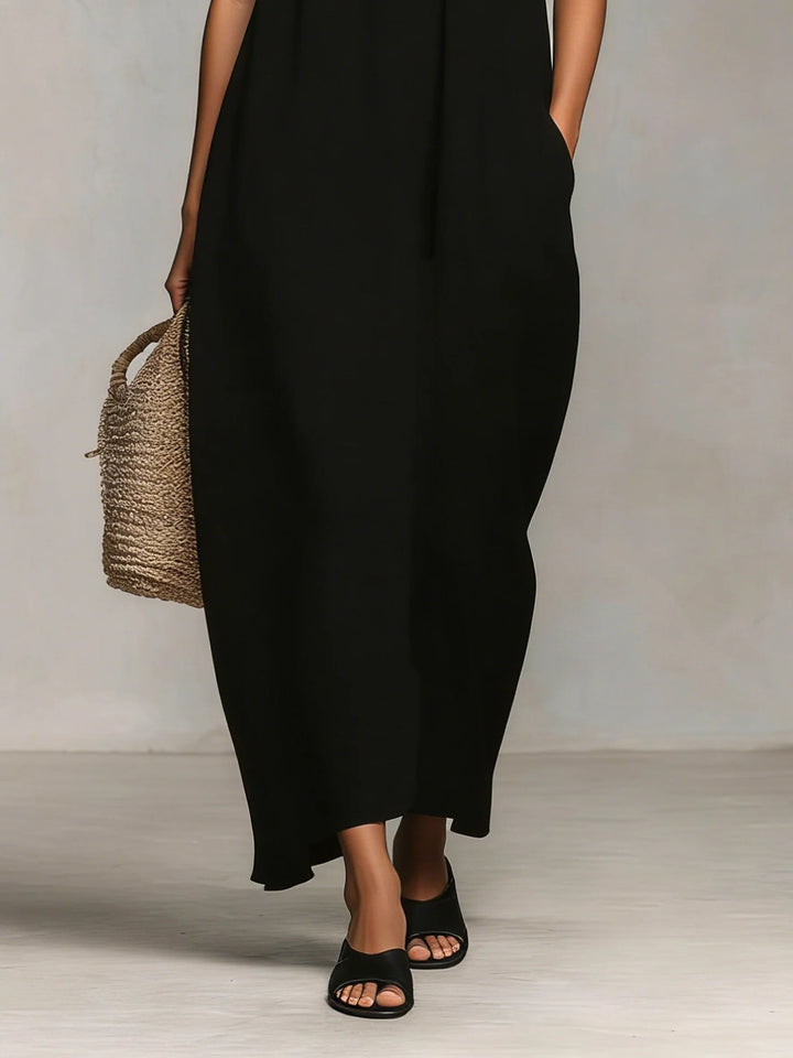 Mirelle™ | Robe Maxi avec Blocs de Couleur et Fines Bretelles