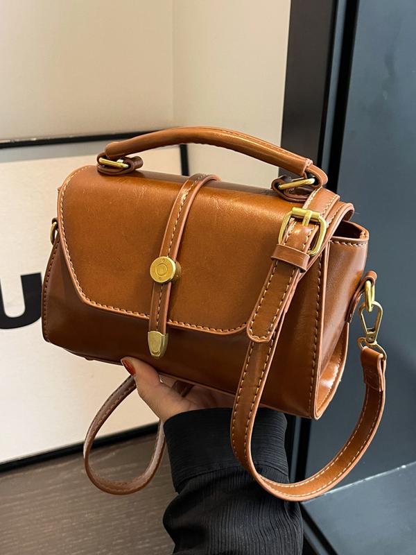 Élodie™ — Sac bandoulière carré chic contrasté