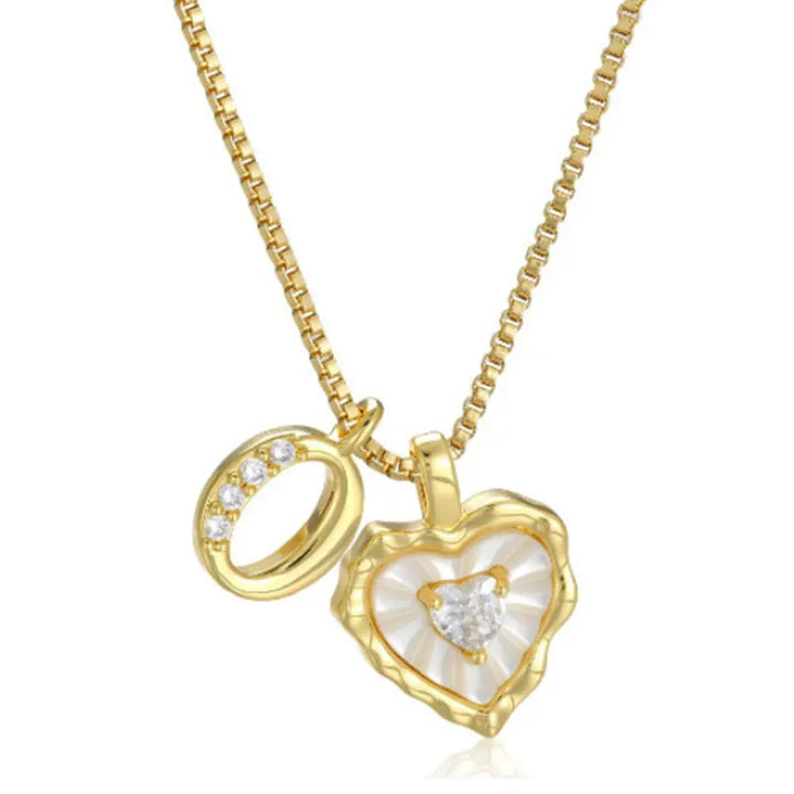 Zorélisse™ — Collier cœur initiale élégance personnalisée