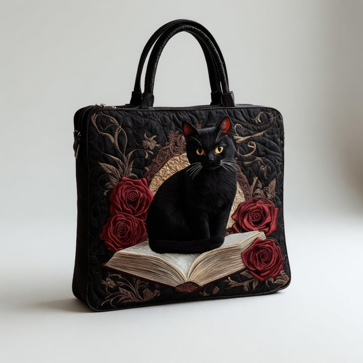 Sac Tote Artisan - Chat Noir sur Livres