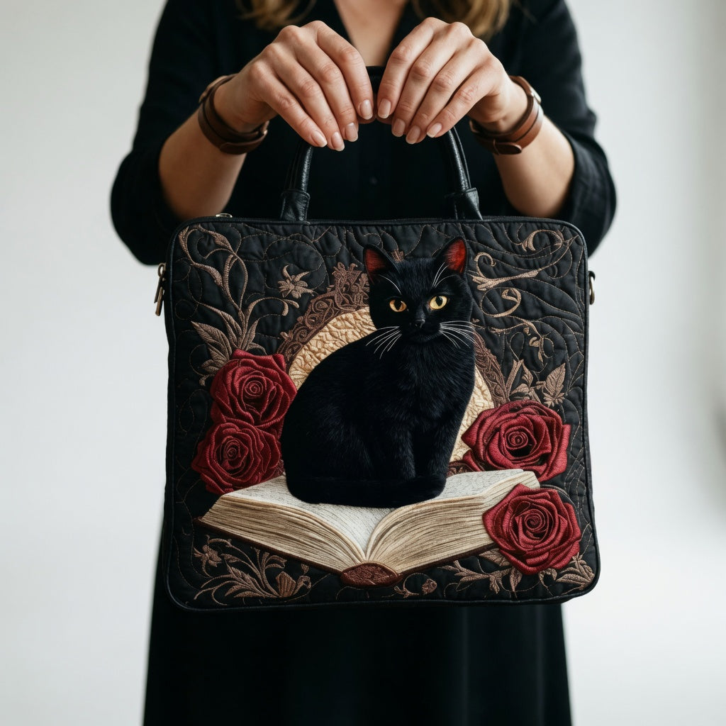 Sac Tote Artisan - Chat Noir sur Livres