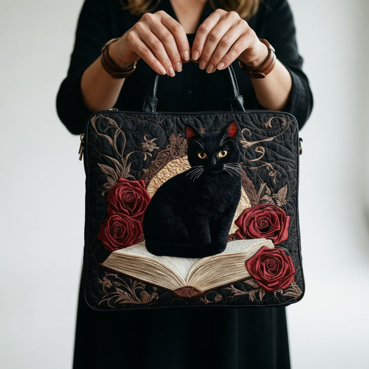 Sac Tote Artisan - Chat Noir sur Livres
