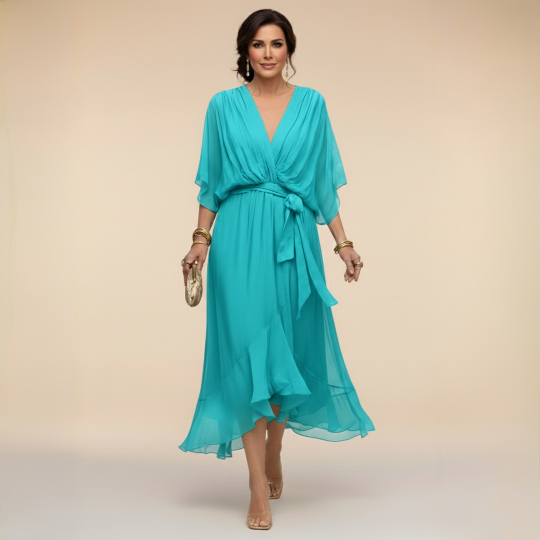 Monica — Robe longue fluide et élégante