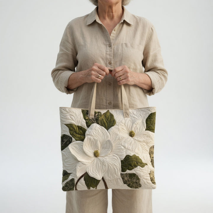 Sac Tote Artisan - Lys Blanc Élégants