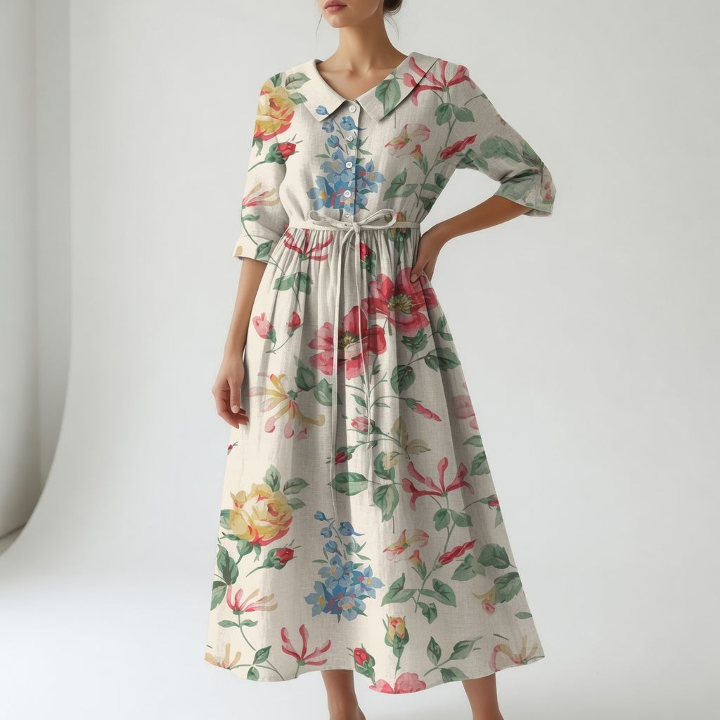 Iséline - Robe Florale Élégante