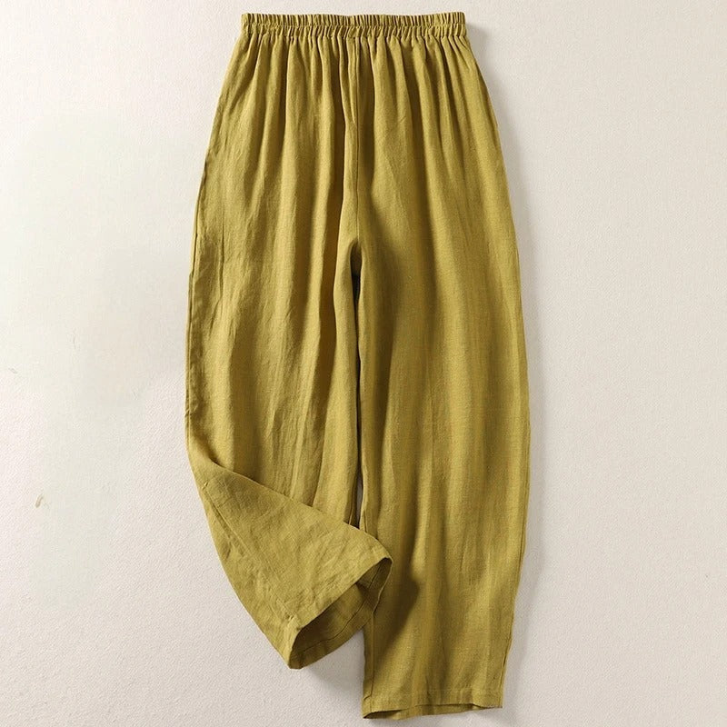 Amalia™ Flowy Linen and Cotton Pants