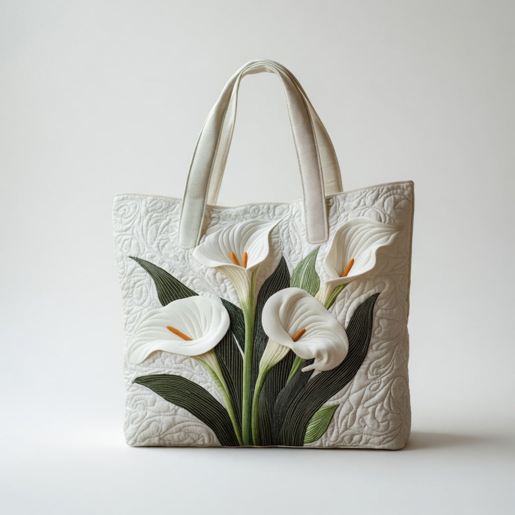 Sac Tote Artisan - Lys Blanc