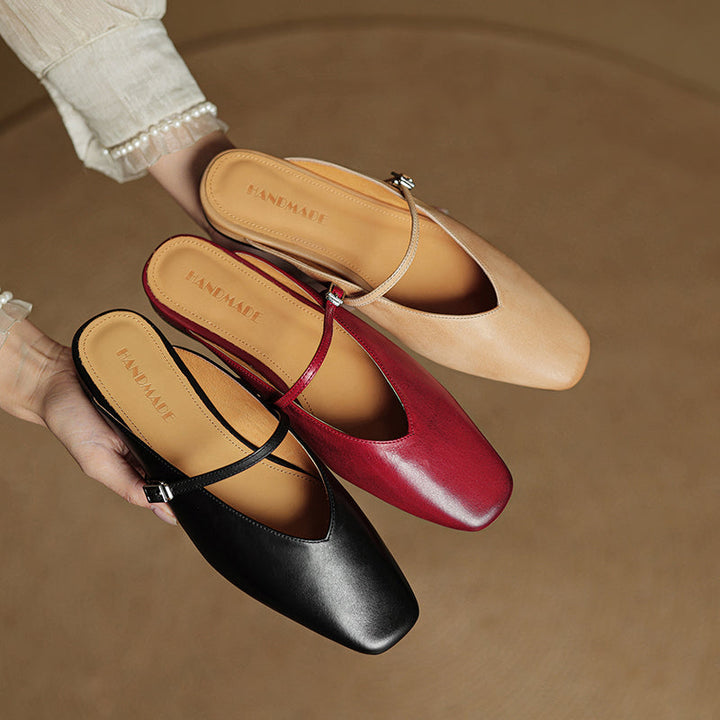 Carol | Mules Mary Jane à Bout Carré