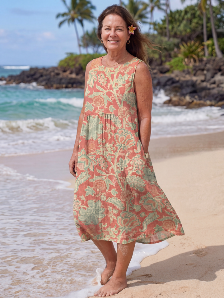 Maui - Robe Midi Botanique