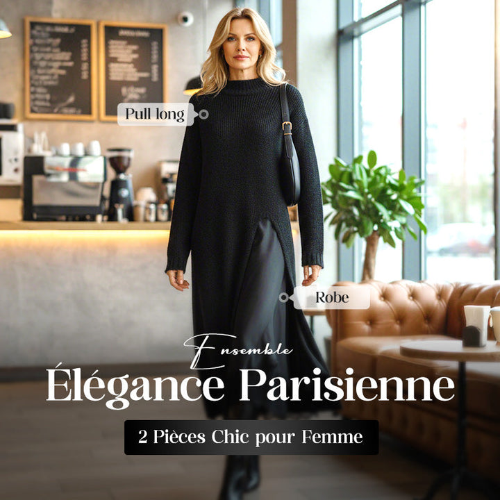 Françoise™ | Ensemble robe + pull chaud et élégant