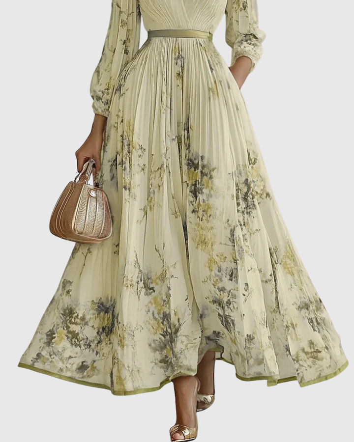 Siena™ - Robe Maxi Plissée Élégante