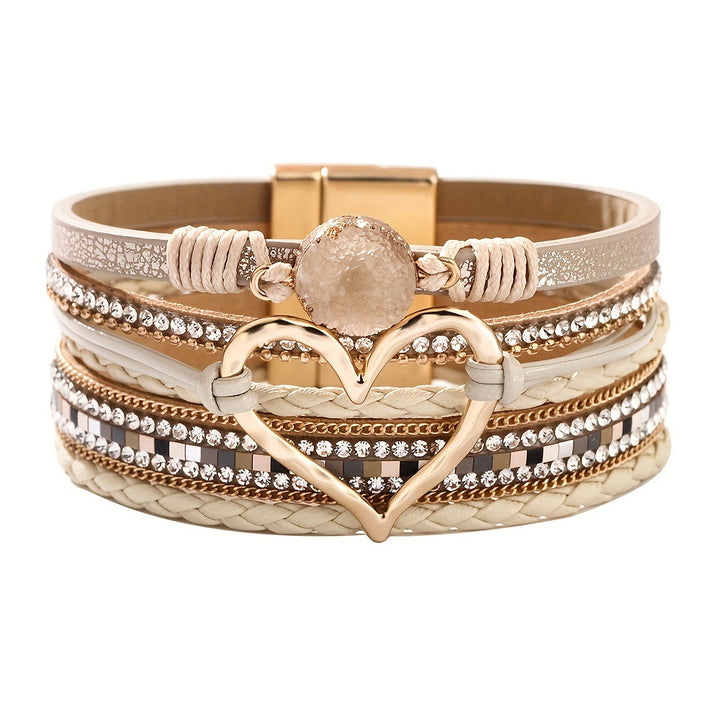 Bracelet Boho Multistrat en Cuir