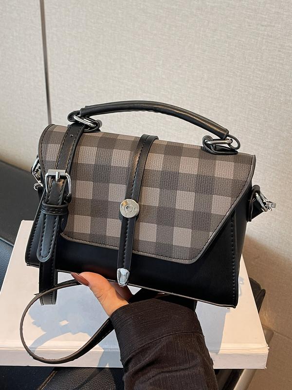 Élodie™ — Sac bandoulière carré chic contrasté