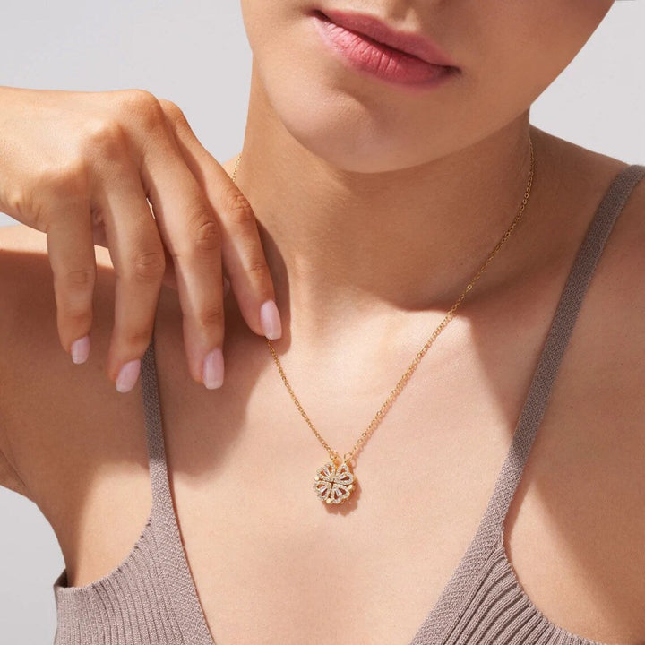 Trèflette™ — Collier pendentif trèfle cristaux coffret cadeau