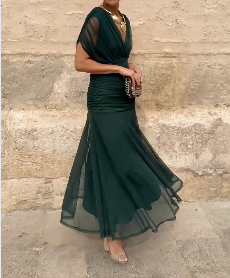 Lady™ - Robe portefeuille à coupe drapée