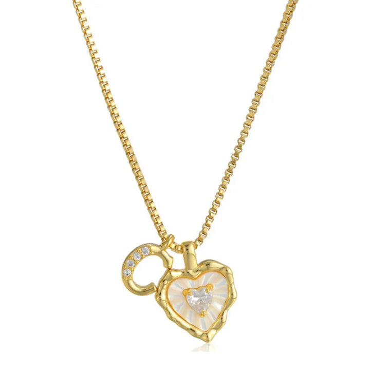 Zorélisse™ — Collier cœur initiale élégance personnalisée