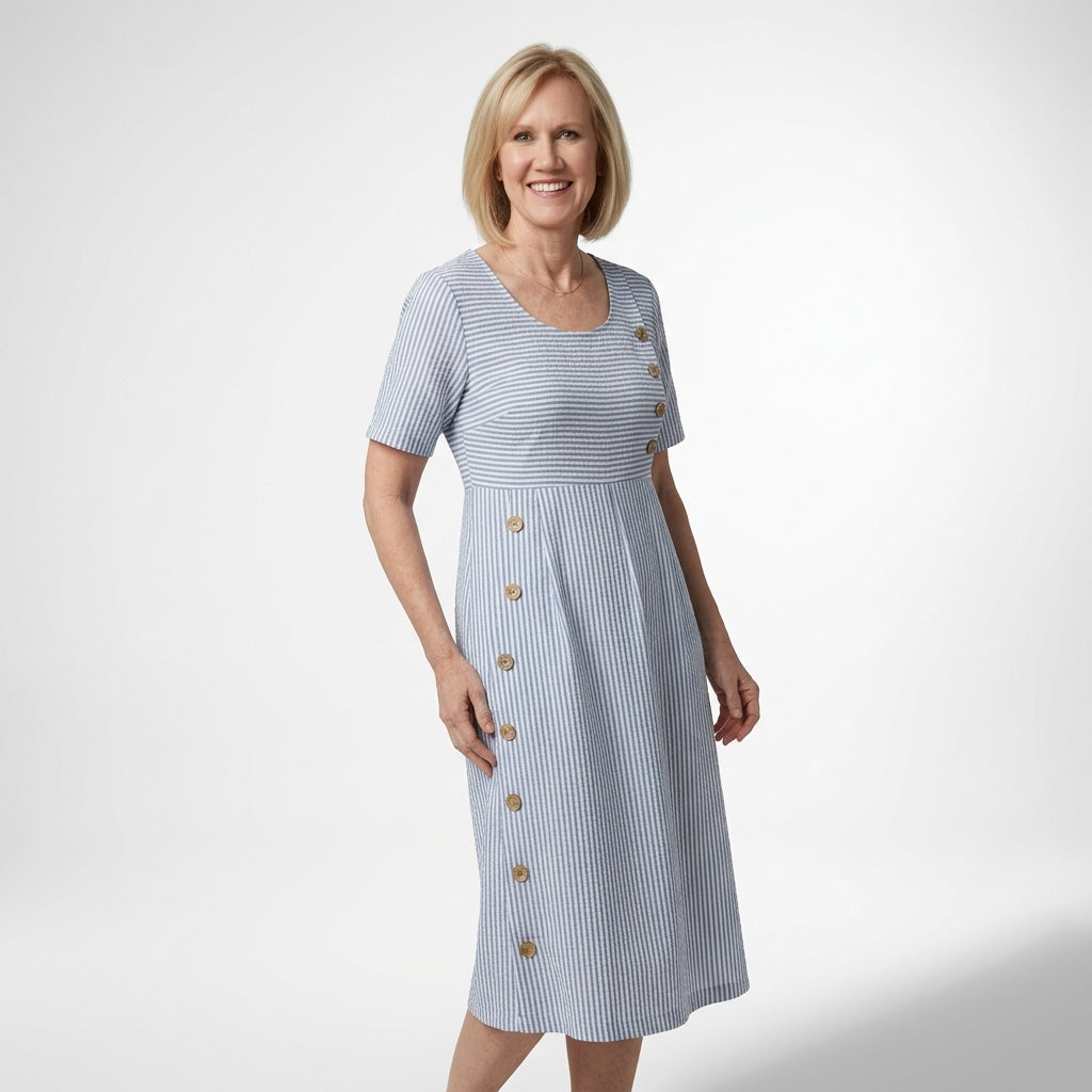 Anela - Robe Midi Décontractée