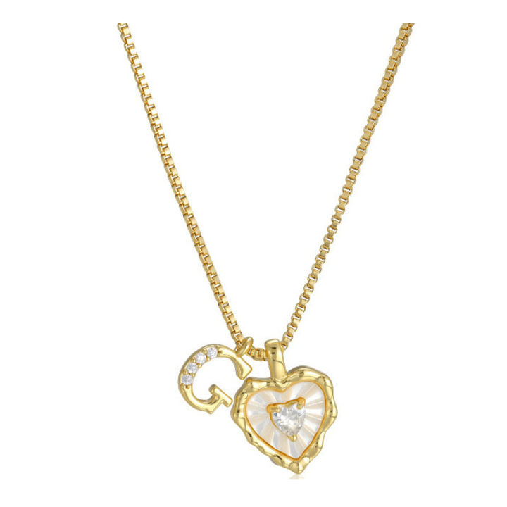 Zorélisse™ — Collier cœur initiale élégance personnalisée