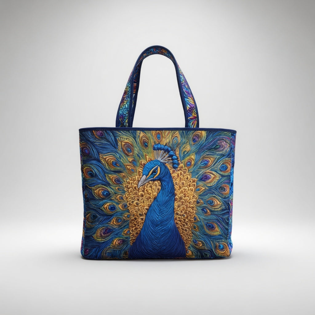 Sac Tote Artisan - Paon Royal