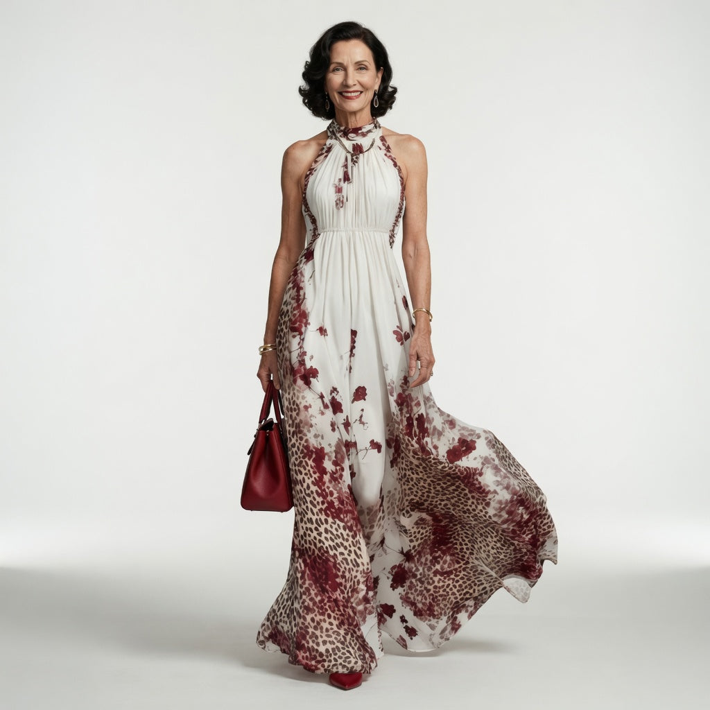 Orlune | Robe Maxi Plissée Blanche