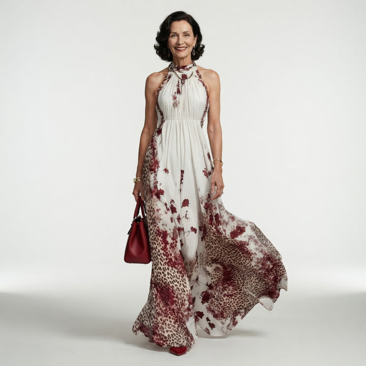 Orlune | Robe Maxi Plissée Blanche