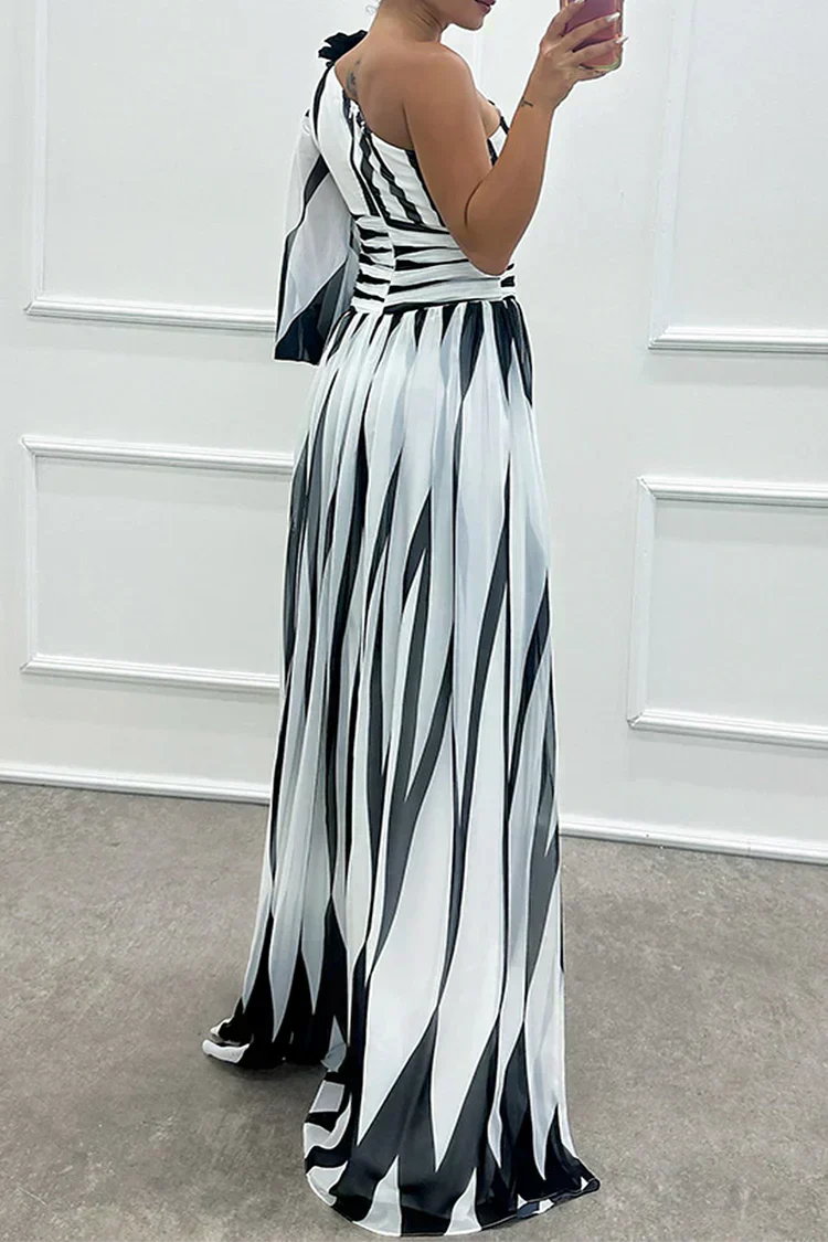 Fenna™ - Robe Longue Élégante à Une Épaule