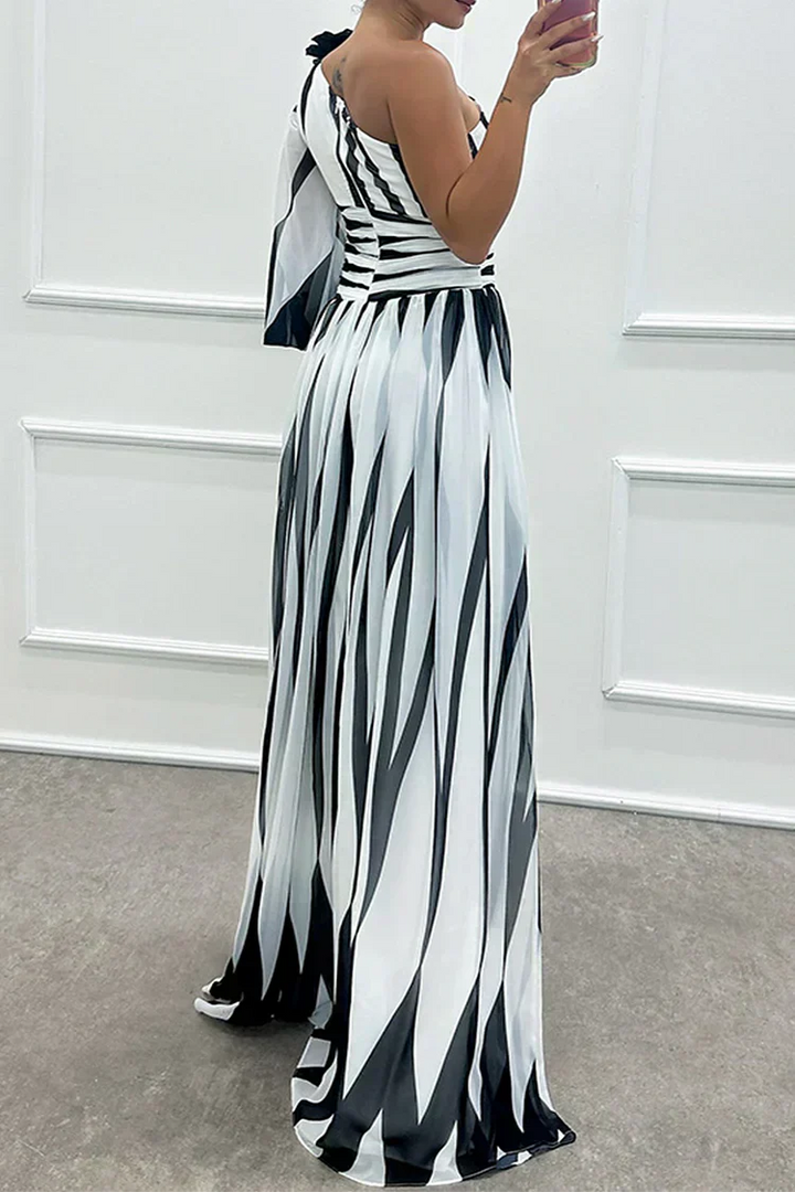 Fenna™ - Robe Longue Élégante à Une Épaule