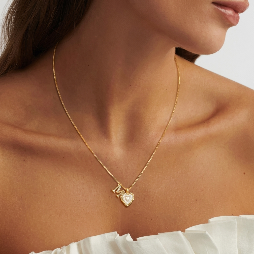 Zorélisse™ — Collier cœur initiale élégance personnalisée