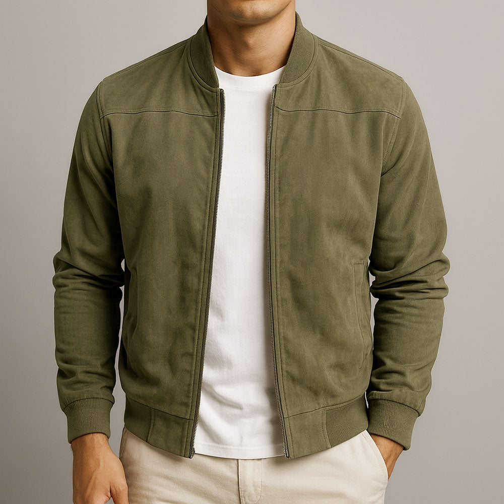 Marceaux™ – Le Blouson en Suède Authentique pour Homme