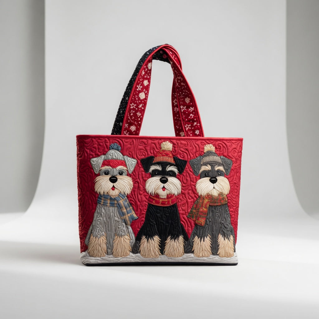 Sac Tote Artisan - Trio de Schnauzers