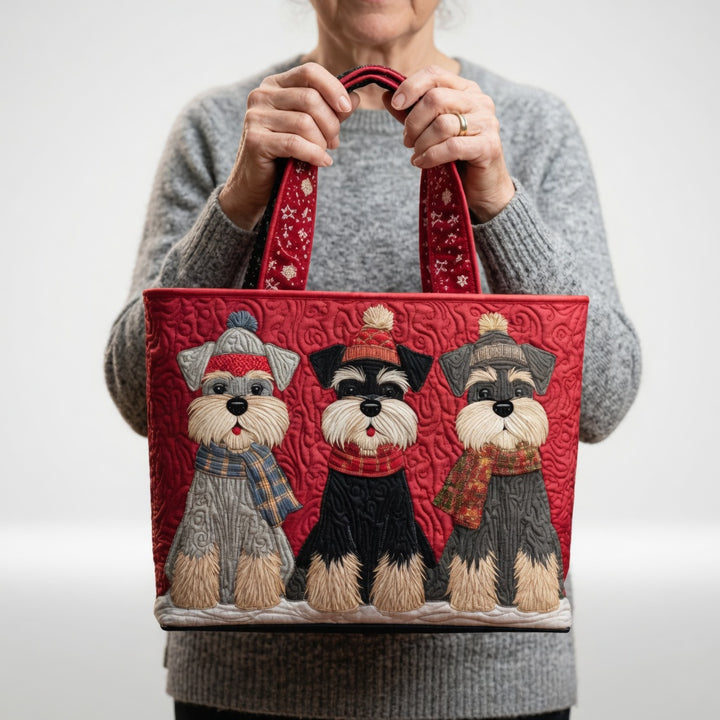 Sac Tote Artisan - Trio de Schnauzers