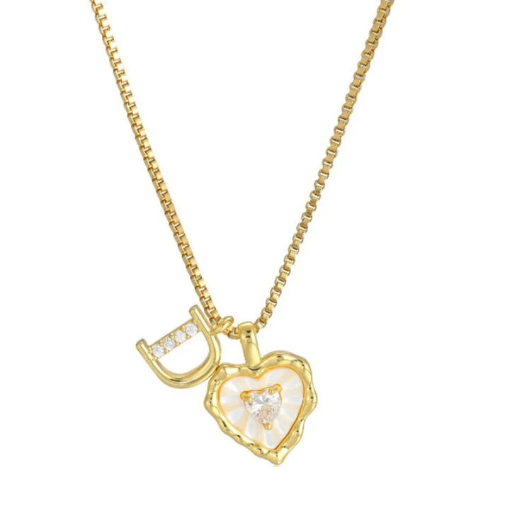 Zorélisse™ — Collier cœur initiale élégance personnalisée