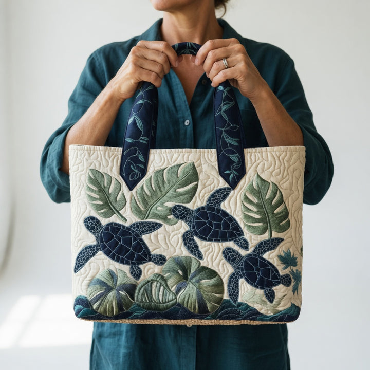 Tote Artisan - Grâce de la Tortue de Mer