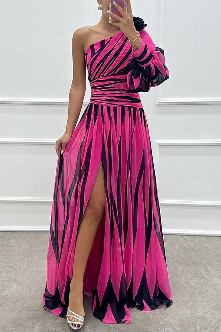 Fenna™ - Robe Longue Élégante à Une Épaule