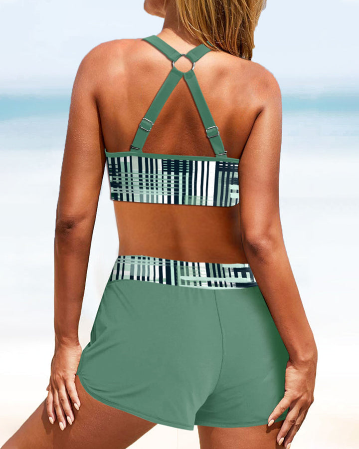Janette - Bikini à taille haute en côtelé
