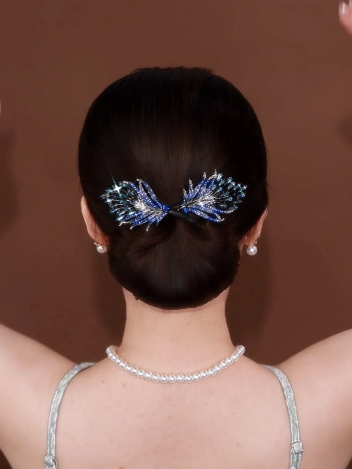 Victoire™ — Pince cheveux plume élégante raffinée