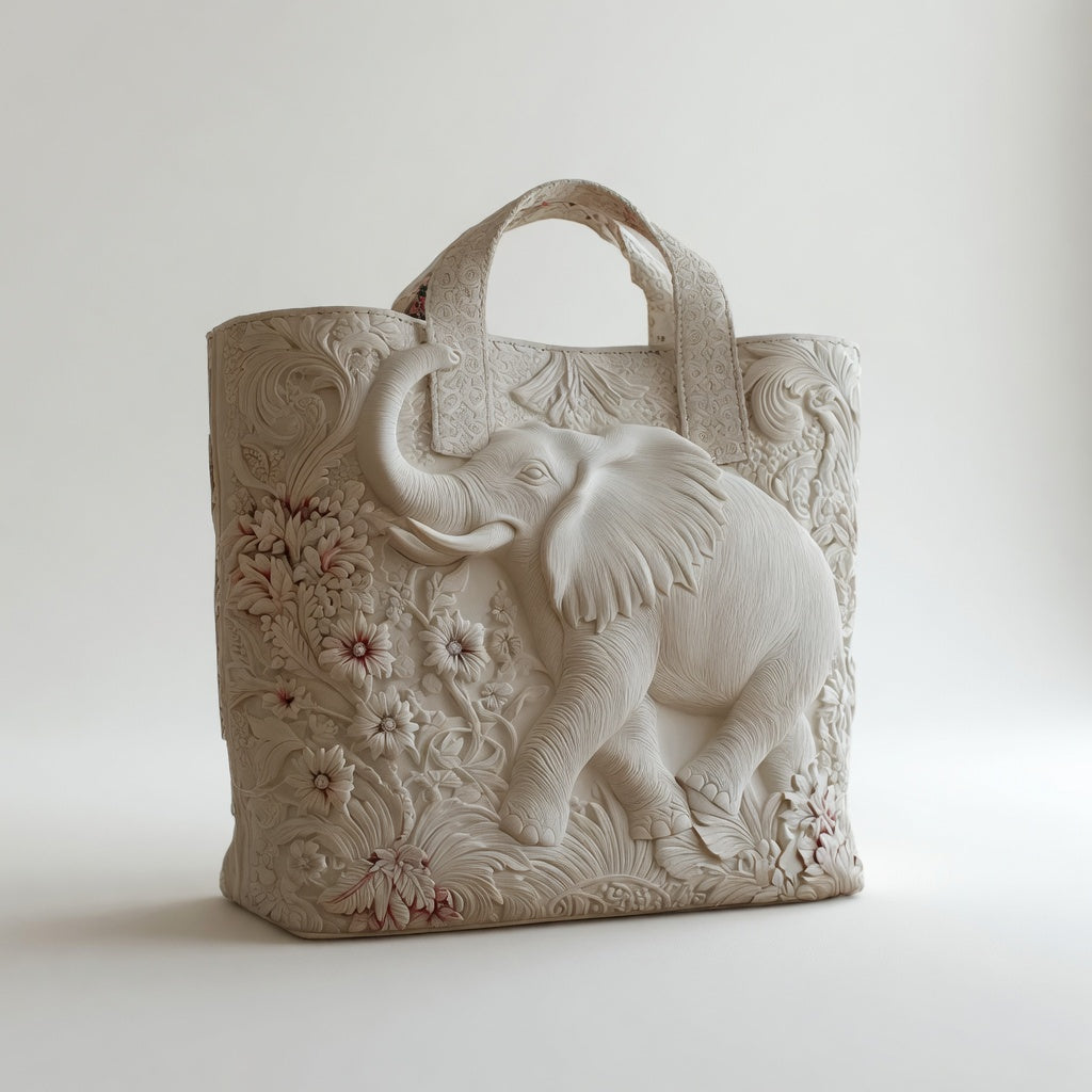 Sac Tote Artisan - Éléphant
