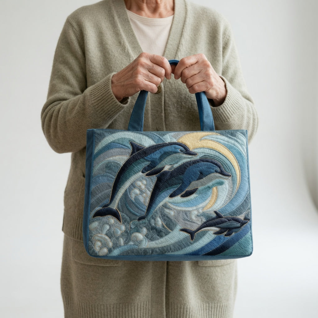 Sac Tote Artisan - Dauphin Océan