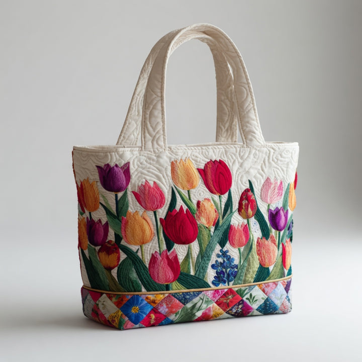 Sac Tote Artisan - Jardin de Tulipes