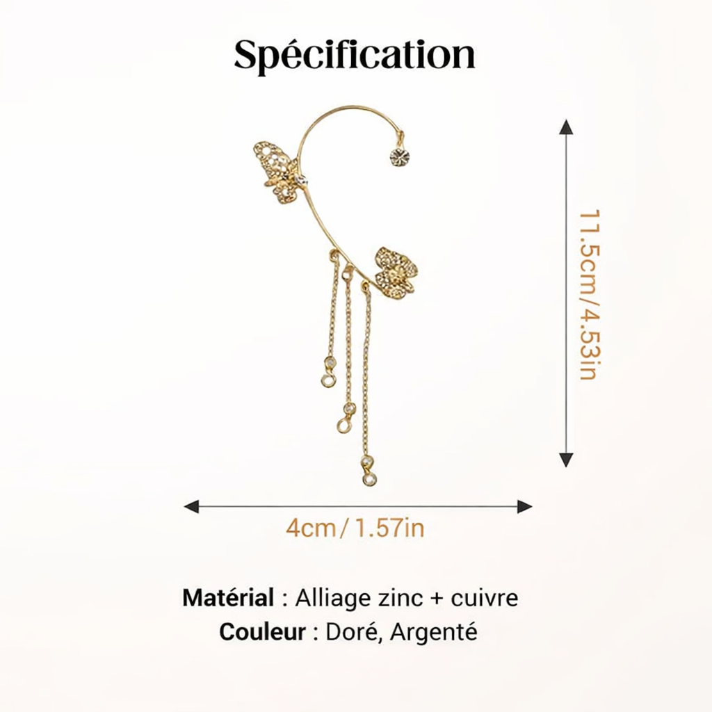 Violet™ — Boucles d’oreilles papillon élégance lumineuse