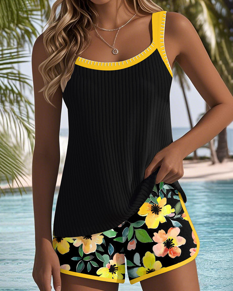 Laluna® | Ensemble Tankini Élégant Deux Pièces