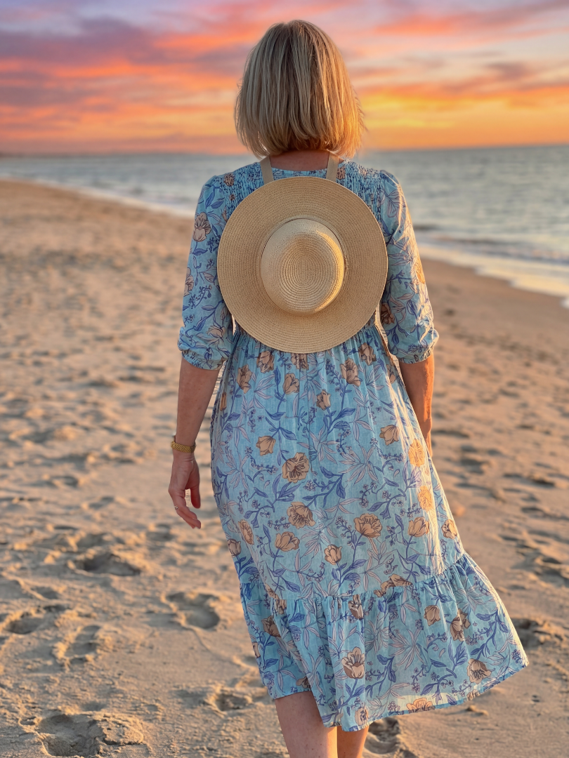 Halia - Robe Midi Fleurie Décontractée
