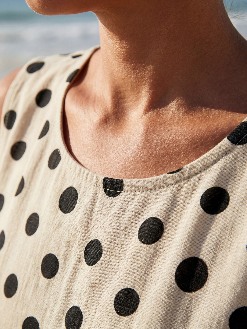 Hugo - Robe Midi à Pois Légère