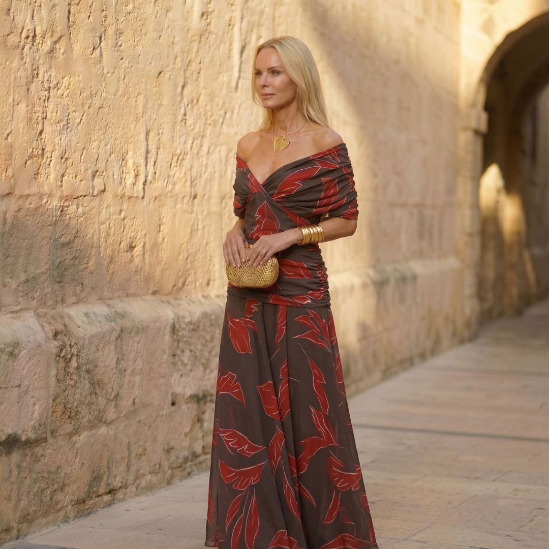 Poppy | Robe élégante avec des feuilles