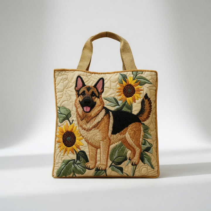 Sac Tote Artisan - Berger Allemand Floral