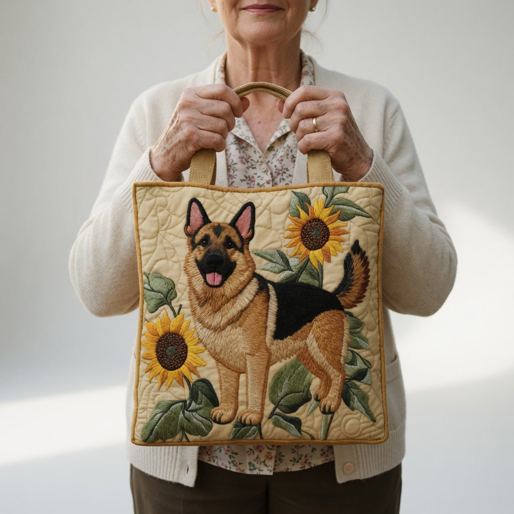 Sac Tote Artisan - Berger Allemand Floral