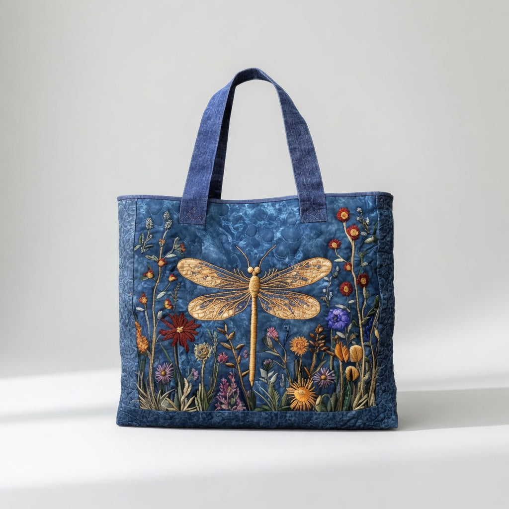 Sac Tote Artisan - Libellule Dorée